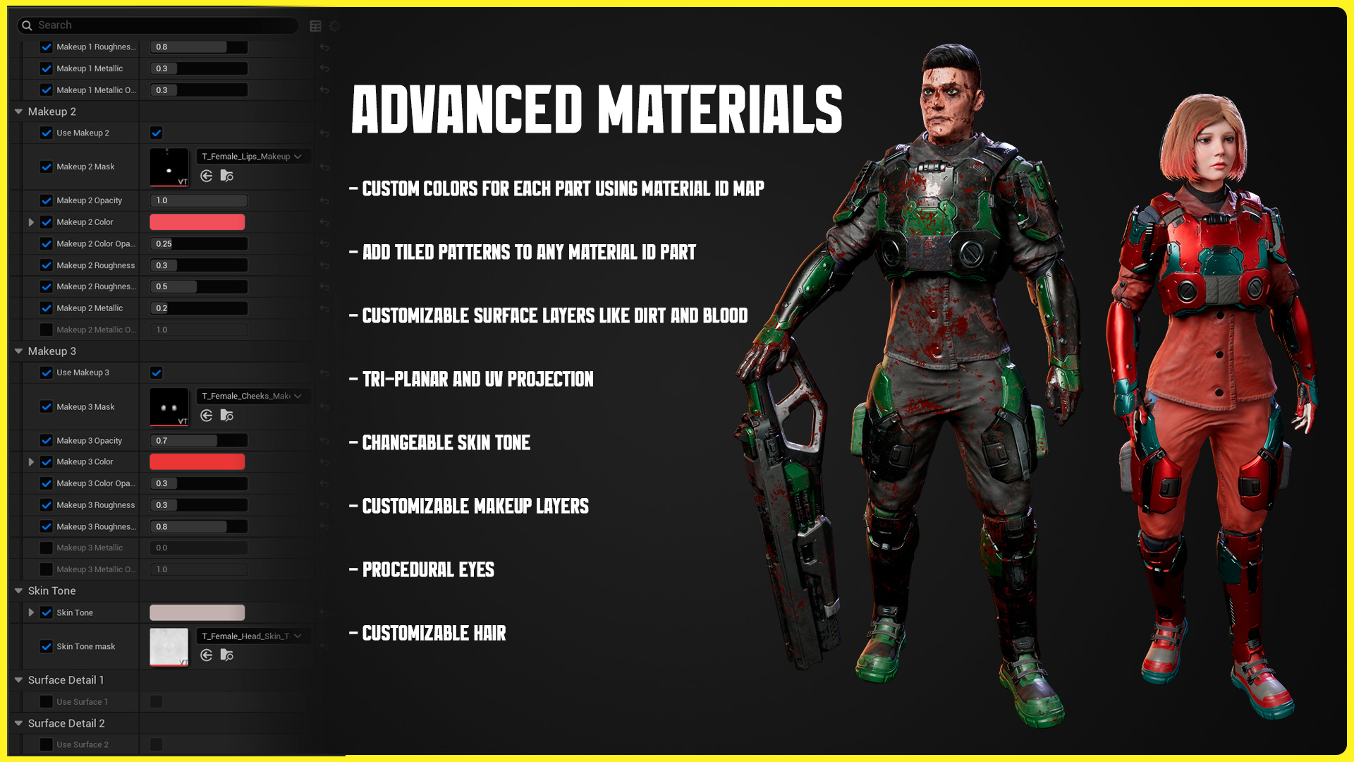 Modular Sci-fi Characters 03 Low-poly 3D model_5