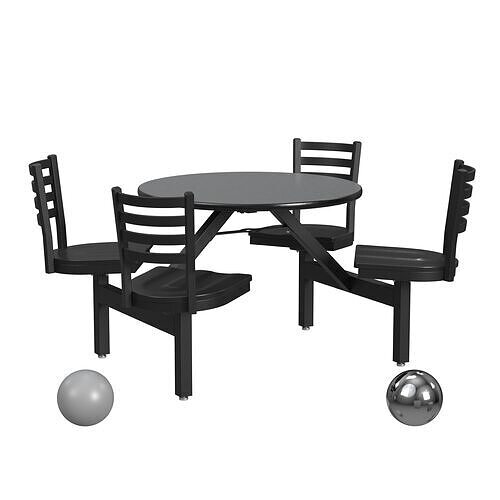 Palmer Hamilton Covey 4-Seat Outdoor Table 3D model