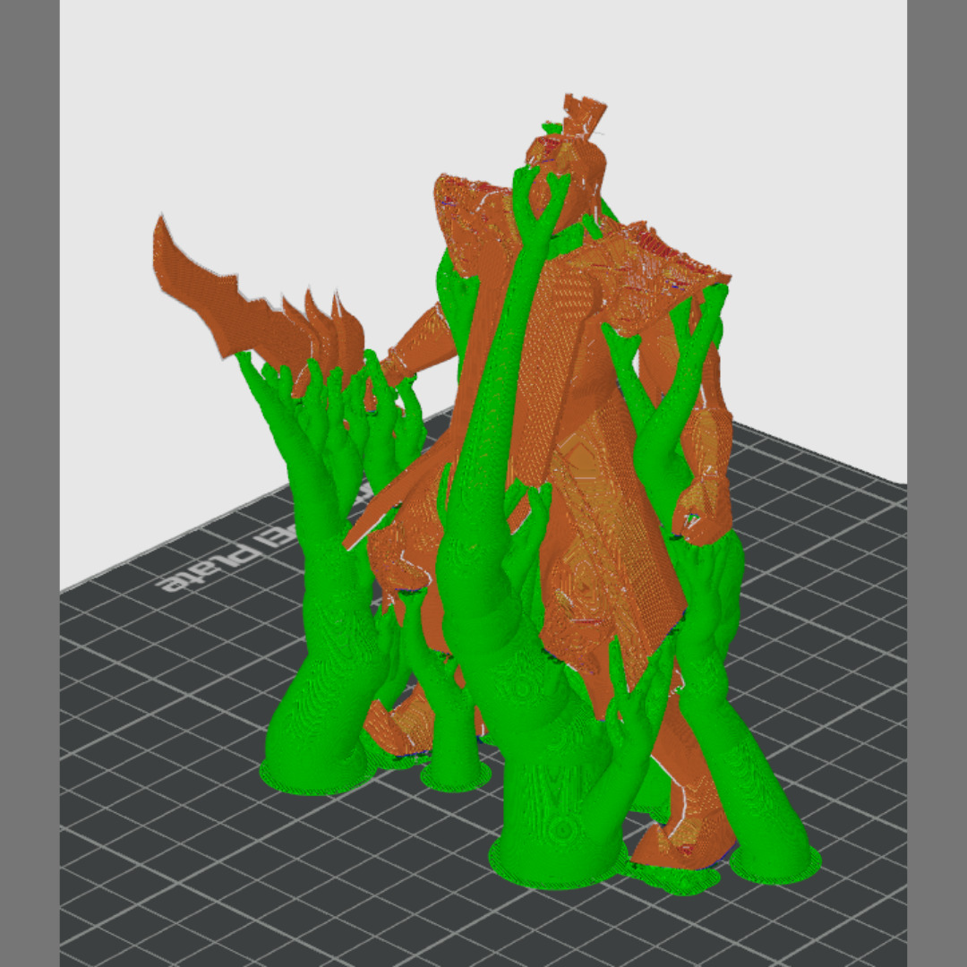 Metin2 Warior Hwang Armored Character  with Poison Sword 3D print model_2