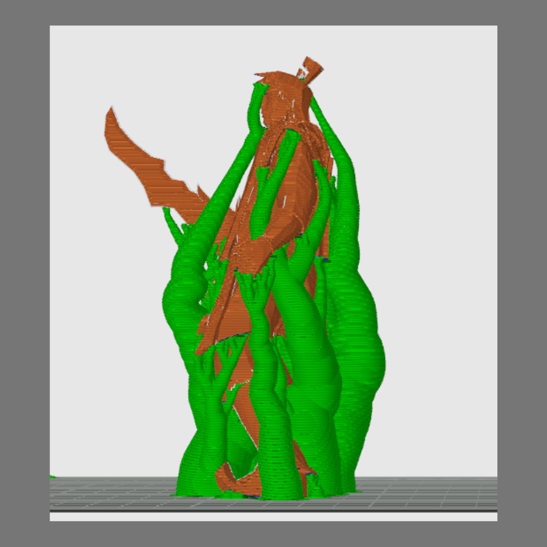 Metin2 Warior Hwang Armored Character  with Poison Sword 3D print model_1