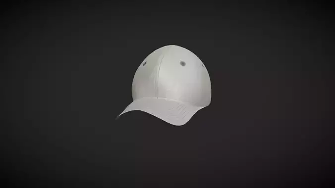 Baseball Cap In Low Poly
