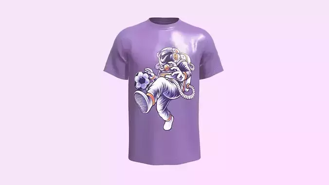 Tshirt NASA-Metaverse In Low Poly