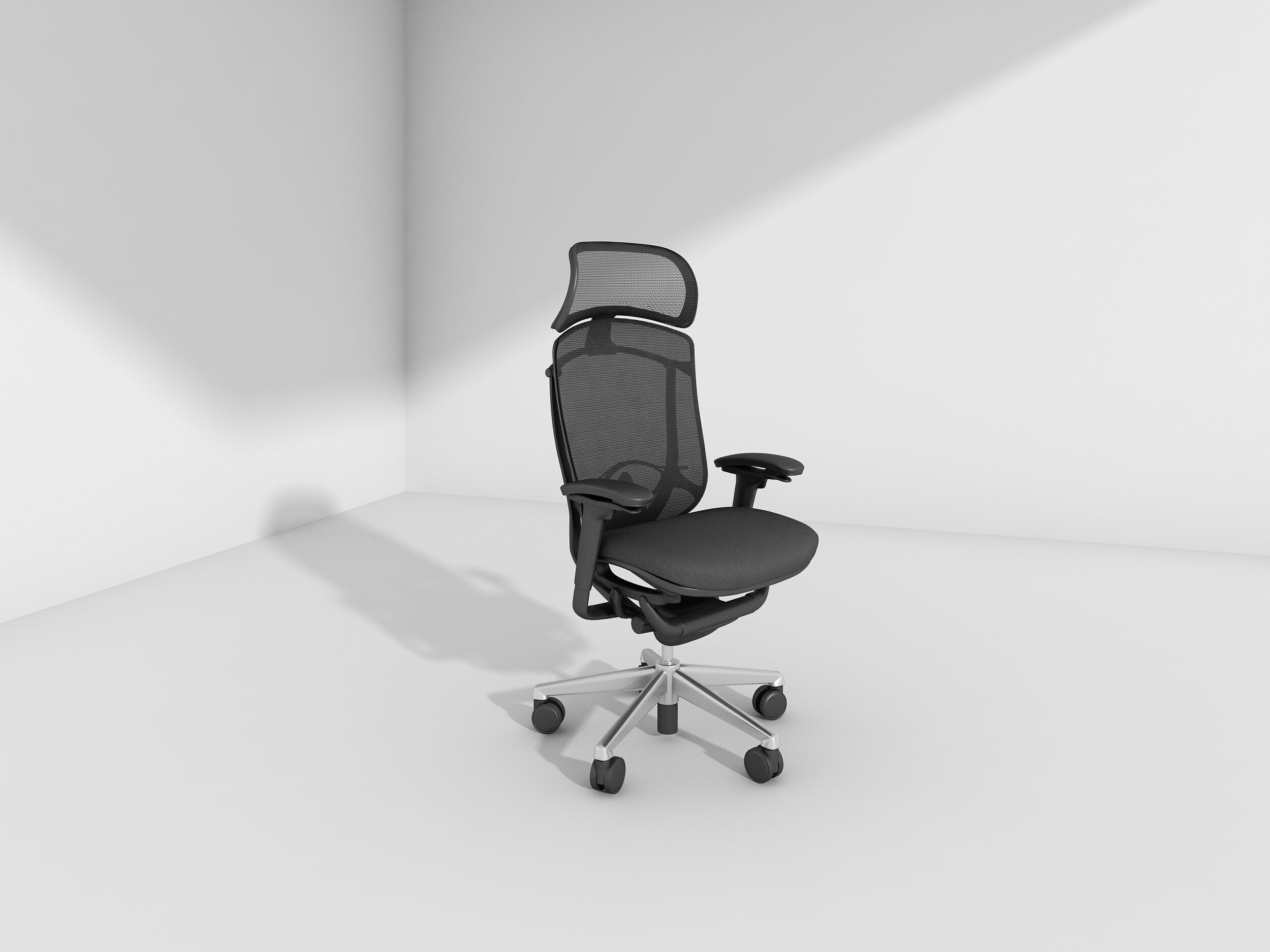 Office chair 3D print model_3