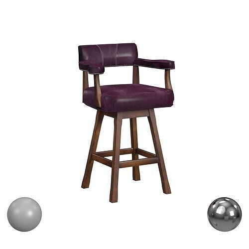 Cheers Leather Swivel Bar Stool American Heirloom 3D model