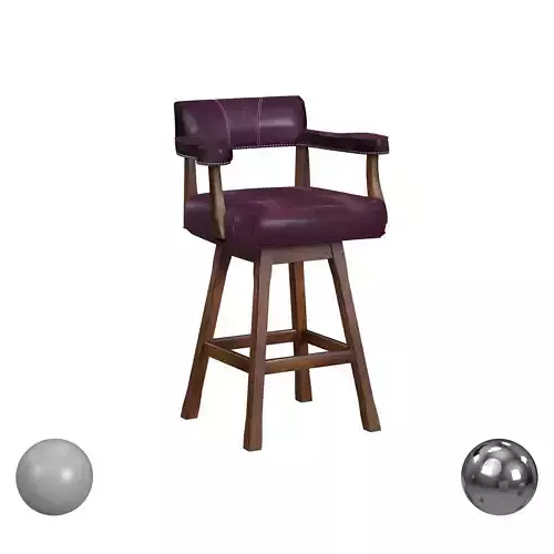 Cheers Leather Swivel Bar Stool American Heirloom