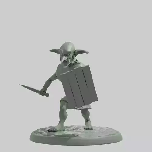 Goblin With Dagger And Shield