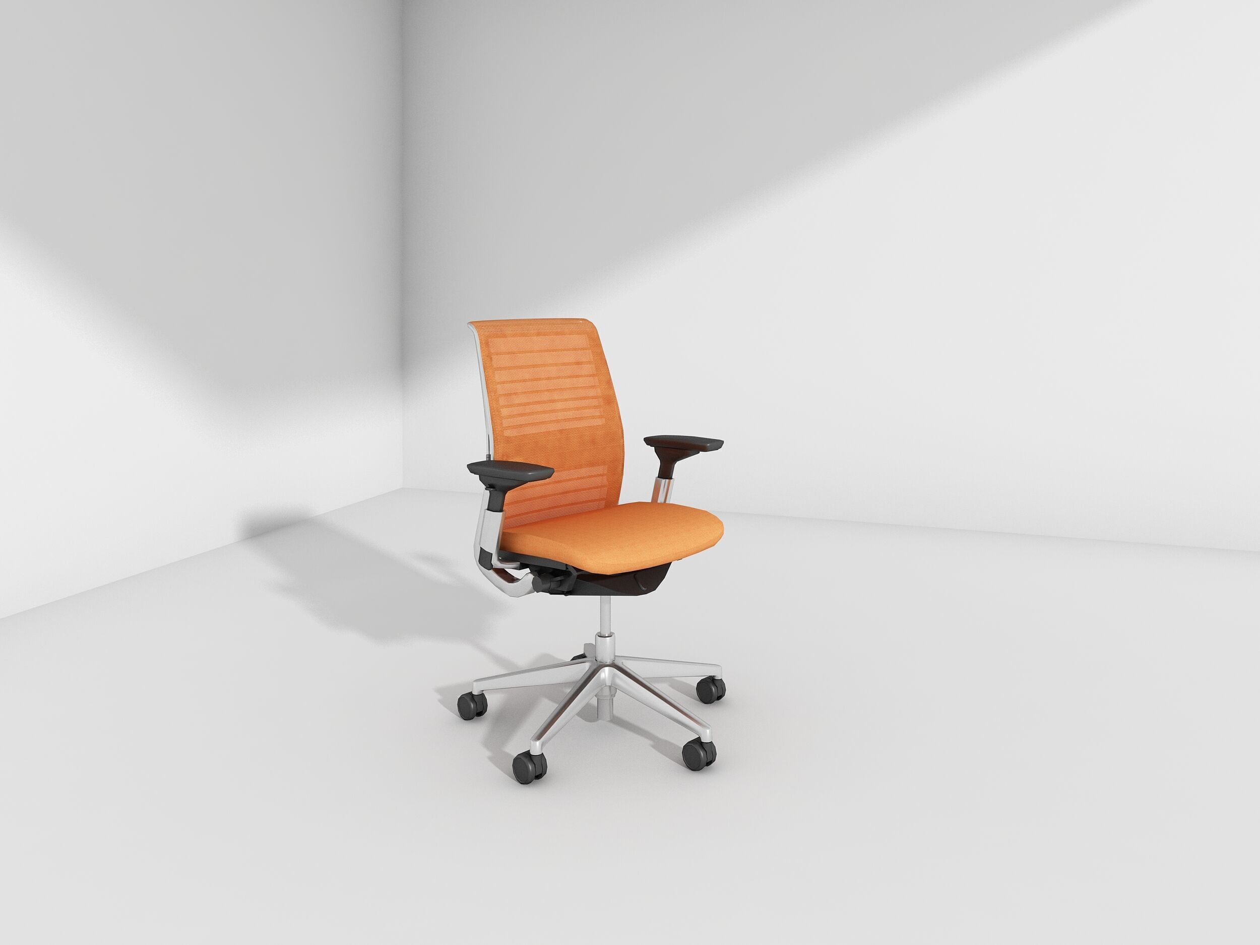 Office chair 3D print model_3