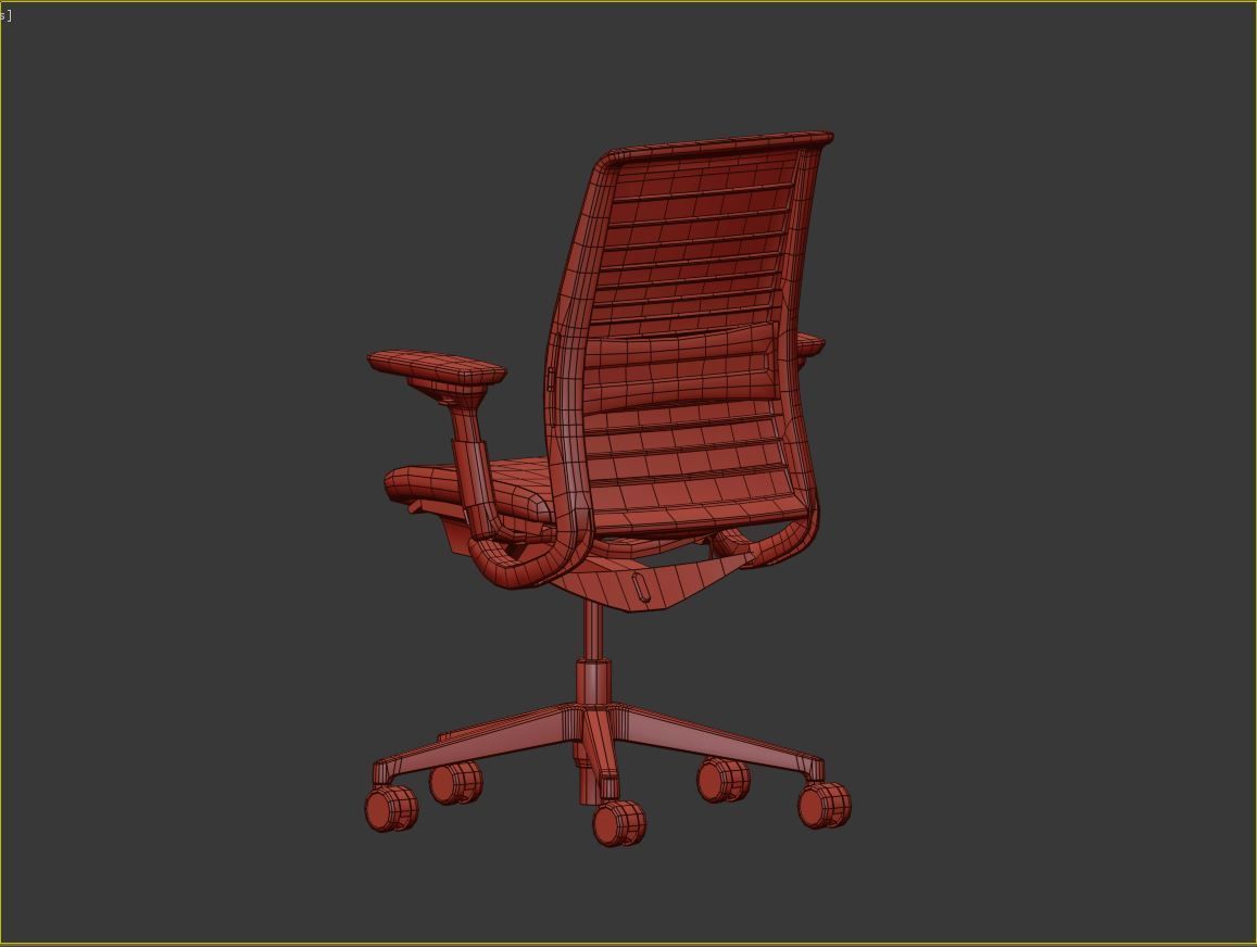 Office chair 3D print model_2