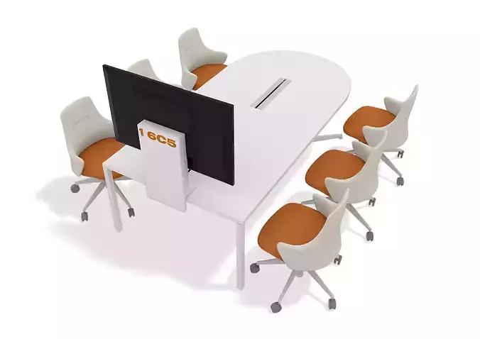  Office furniture set 3D print model