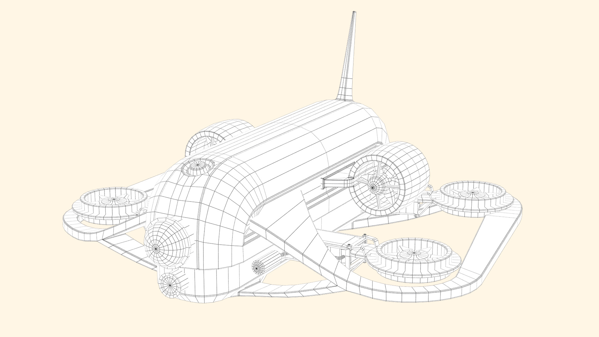 Underwater Drone - GAME-READY Low-poly 3D model_14