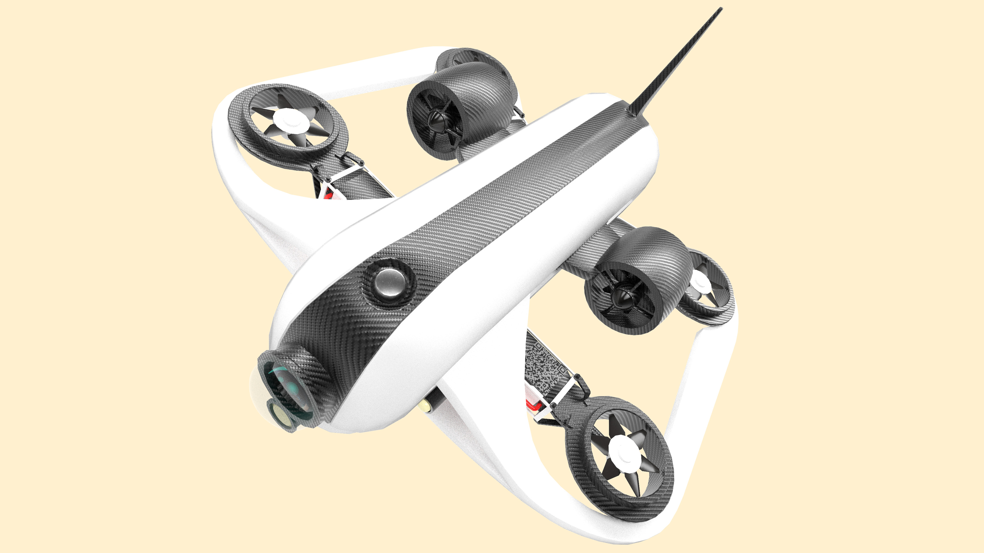 Underwater Drone - GAME-READY Low-poly 3D model_5