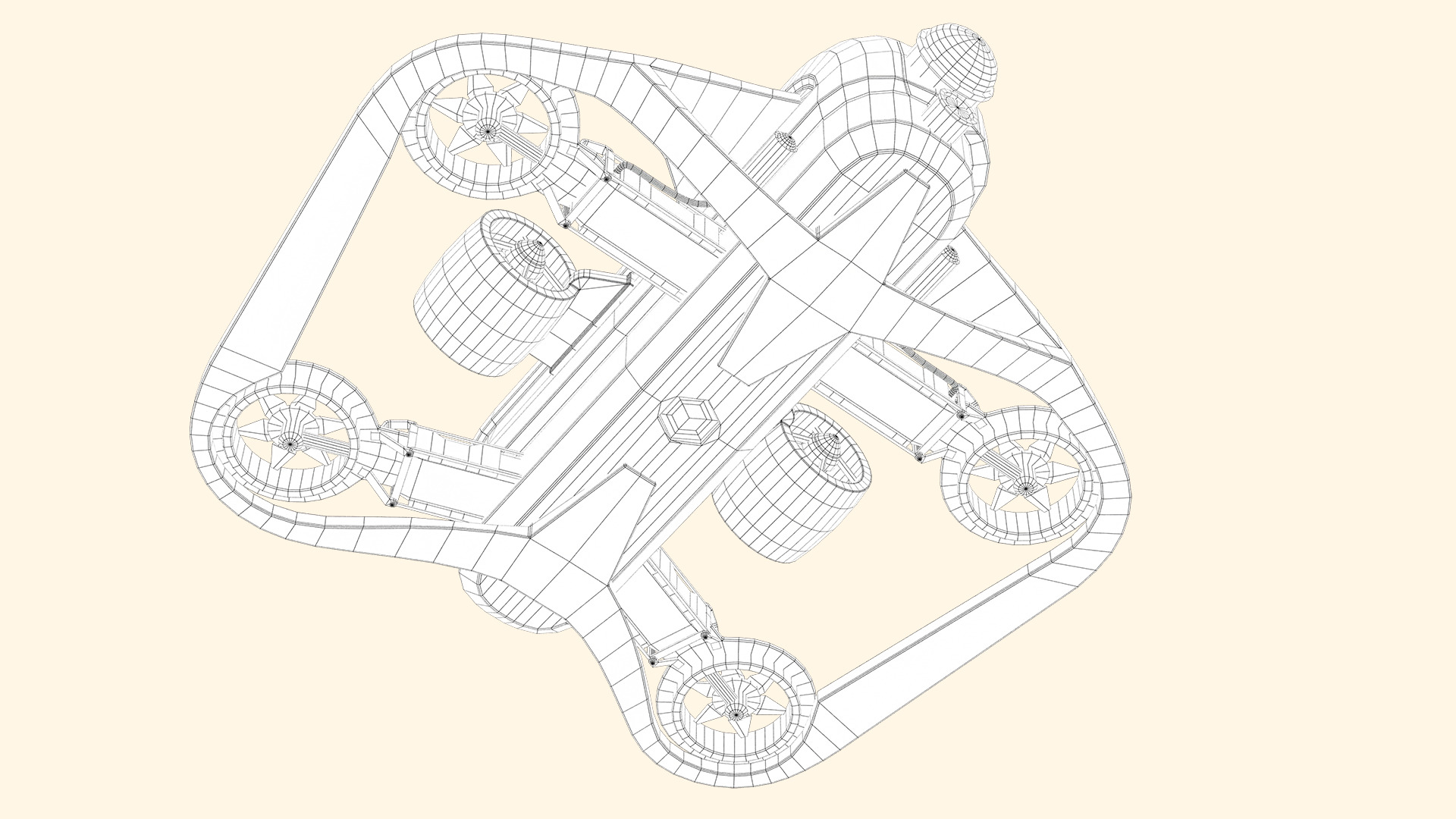 Underwater Drone - GAME-READY Low-poly 3D model_15