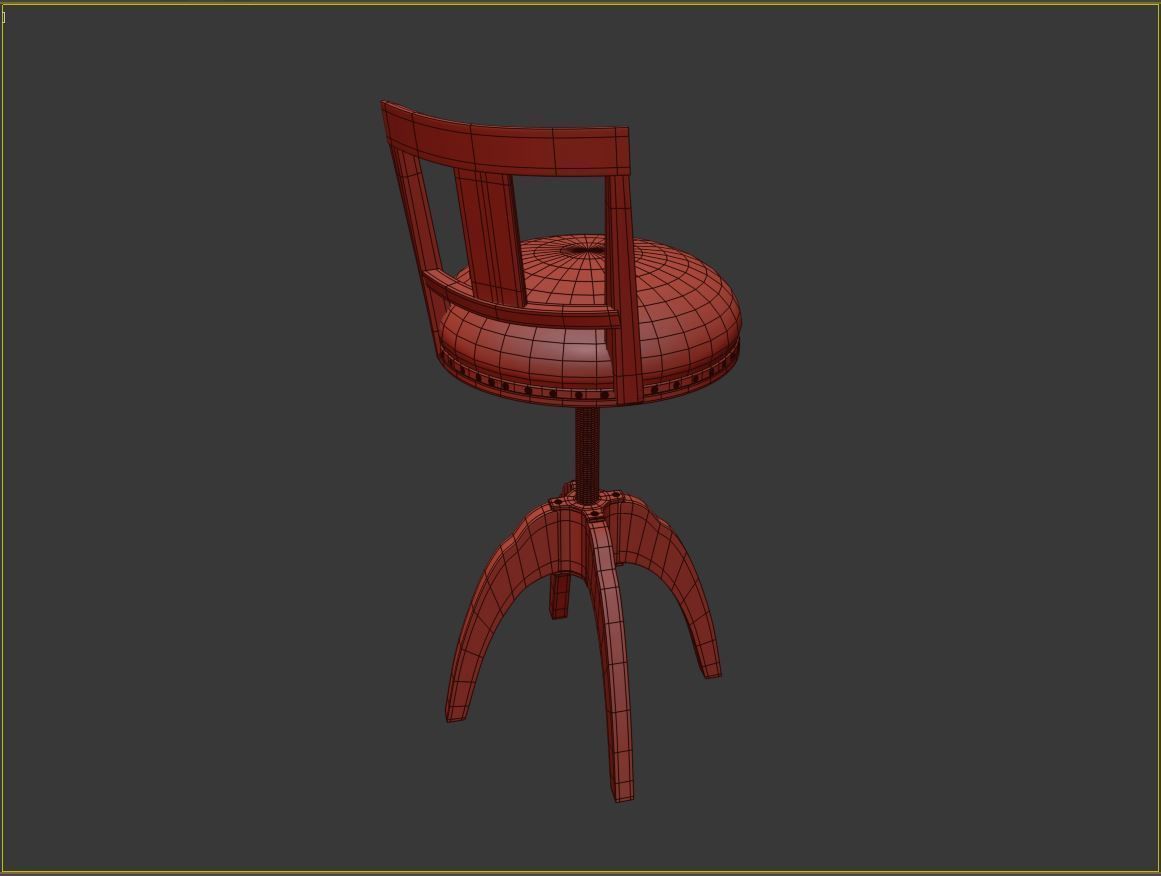 Bar stools 3D print model_2