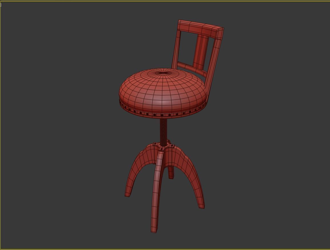 Bar stools 3D print model_1