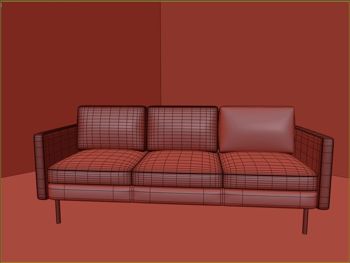 Chair sofa 3D print model_3