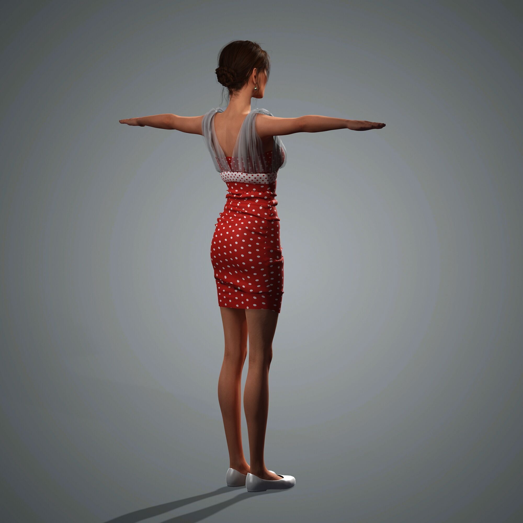 Karlie Kloss Character 3D Model Low-poly 3D model_7