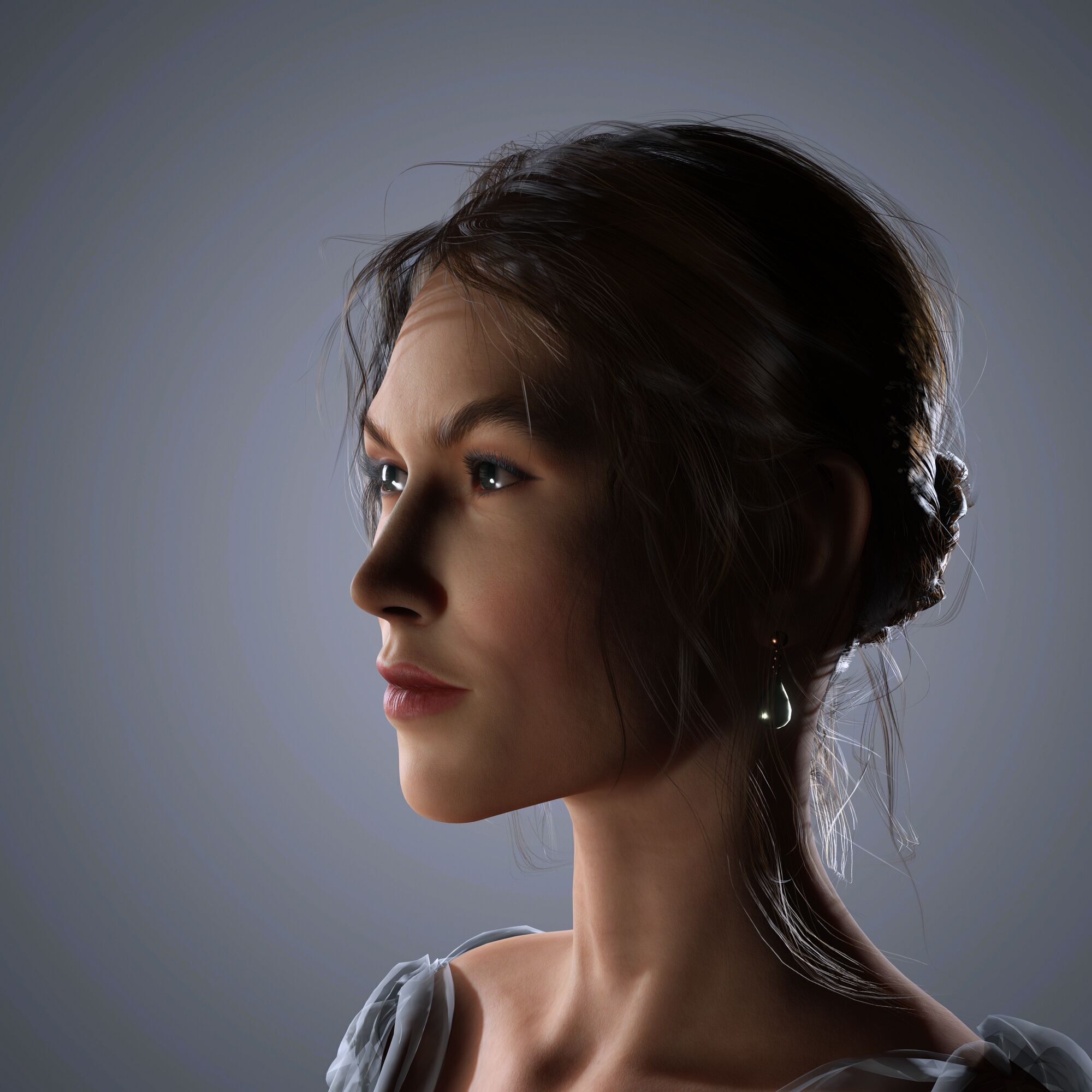 Karlie Kloss Character 3D Model Low-poly 3D model_1