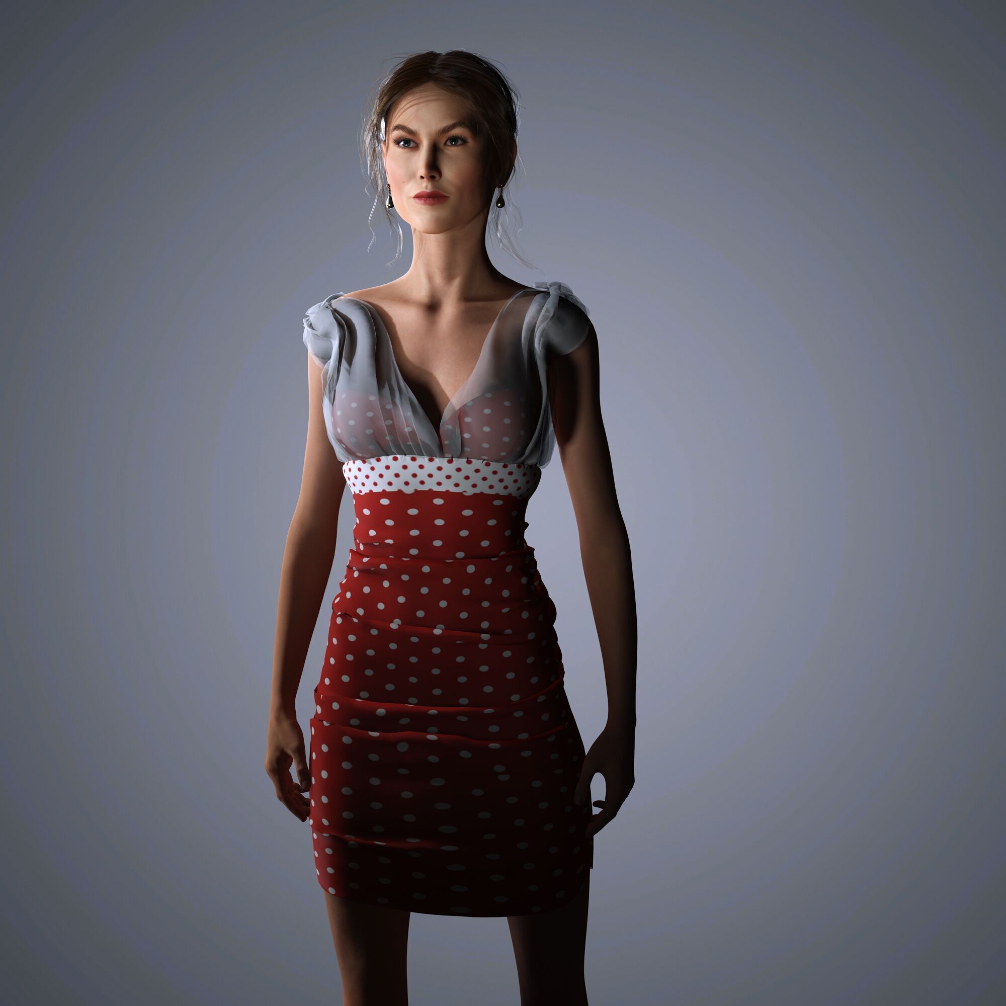 Karlie Kloss Character 3D Model Low-poly 3D model_5