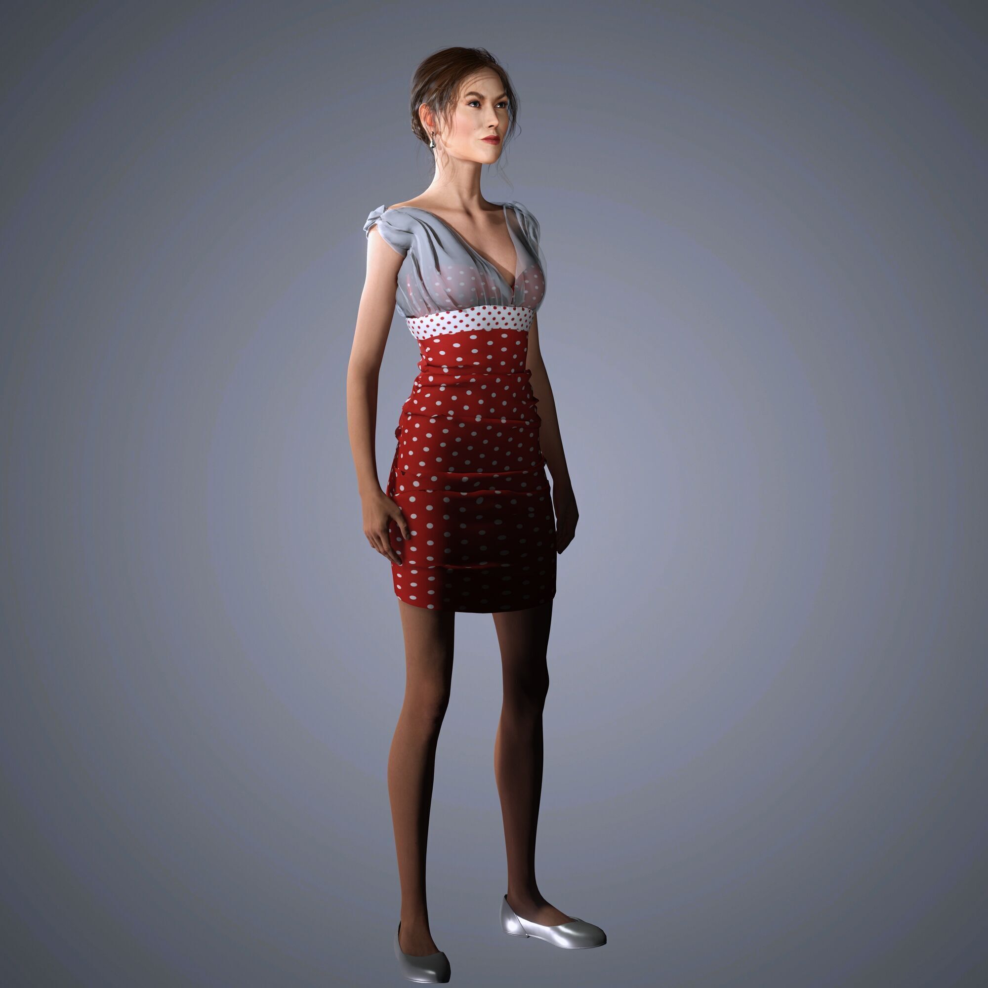 Karlie Kloss Character 3D Model Low-poly 3D model_11