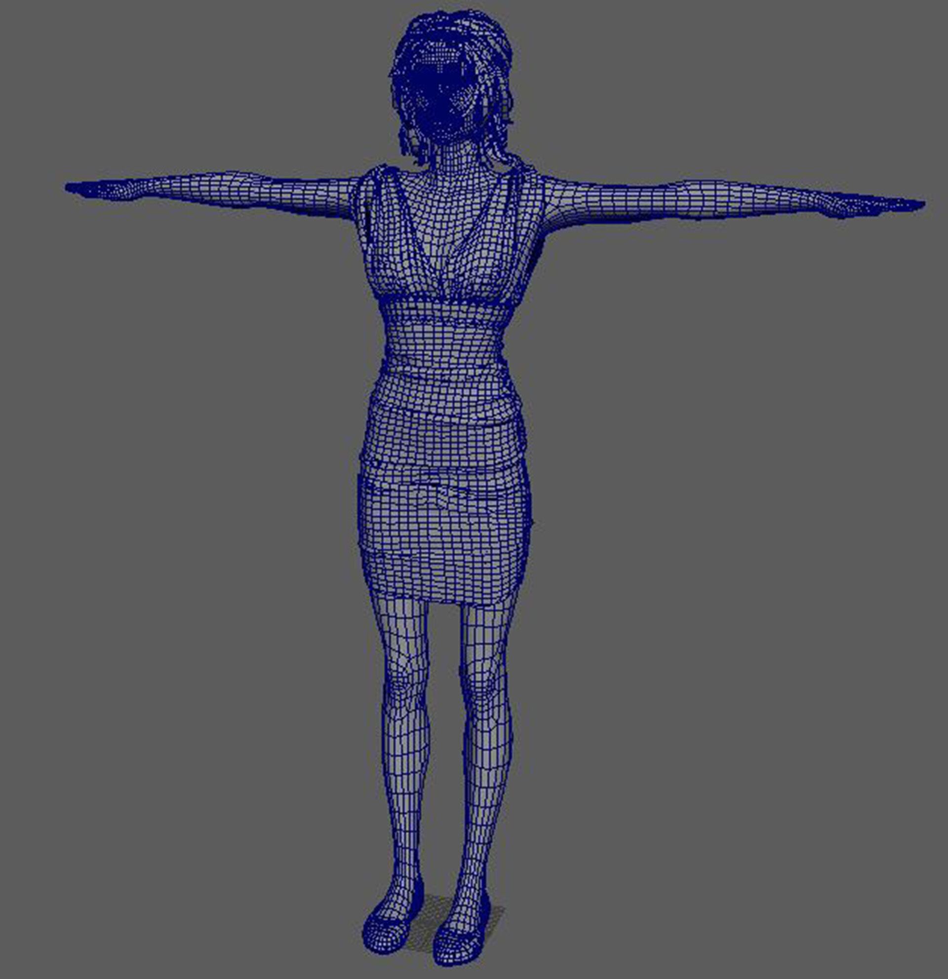 Karlie Kloss Character 3D Model Low-poly 3D model_22