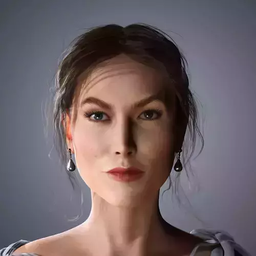 Karlie Kloss Character 3D Model Low-poly 3D model