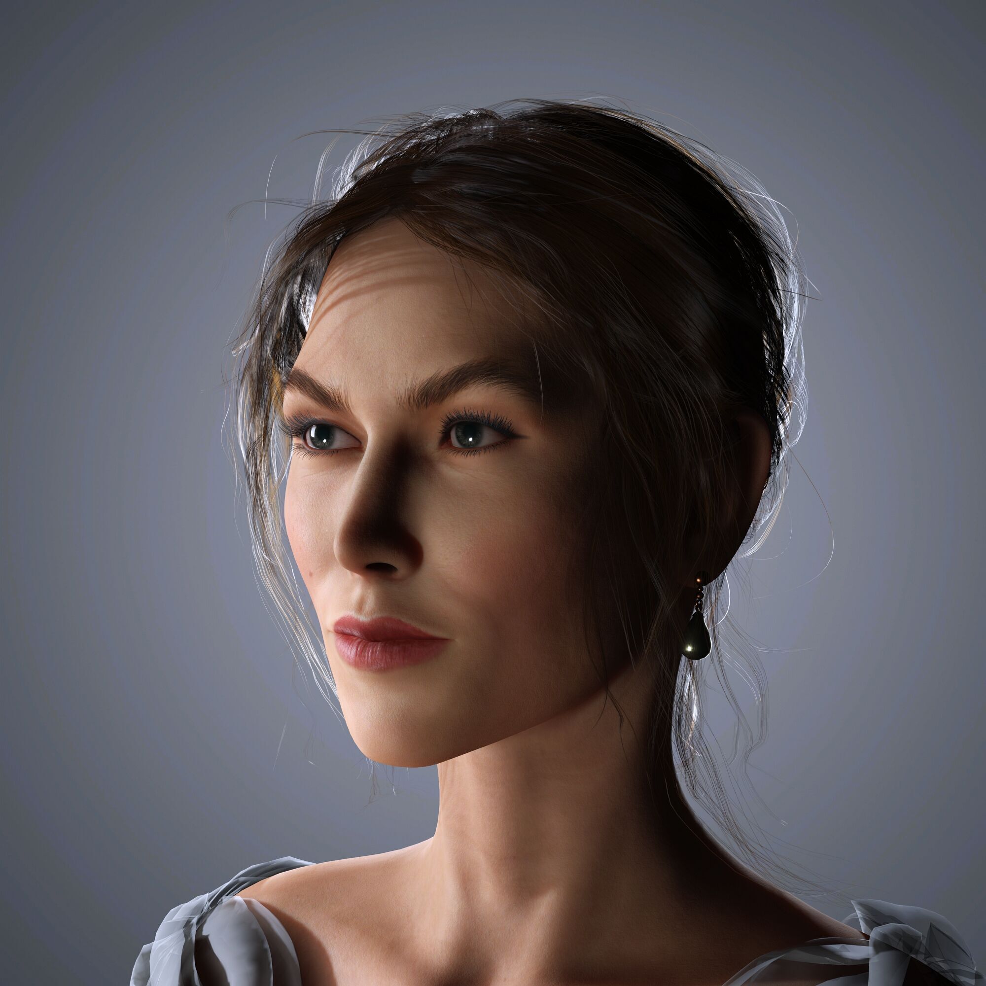 Karlie Kloss Character 3D Model Low-poly 3D model_2