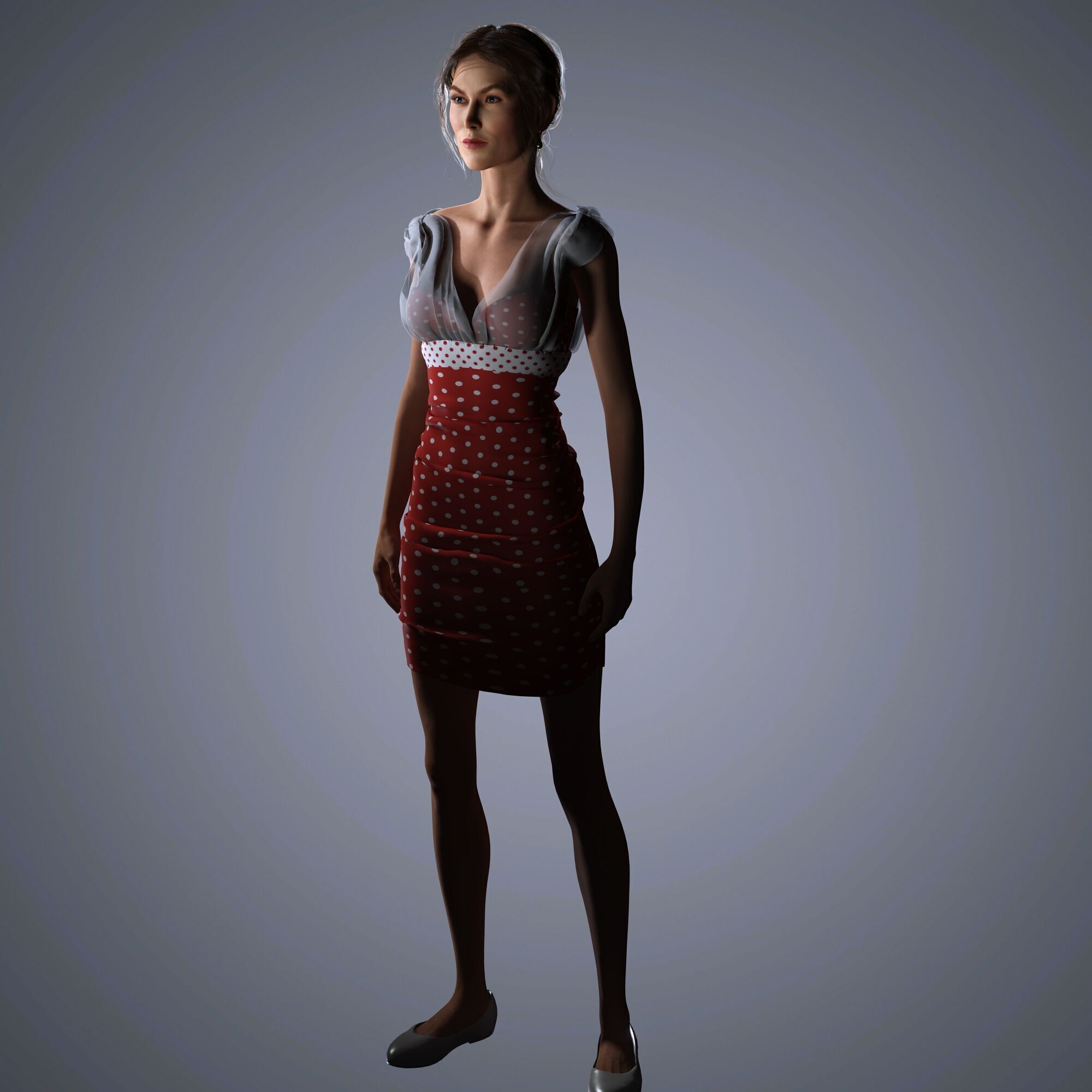 Karlie Kloss Character 3D Model Low-poly 3D model_9