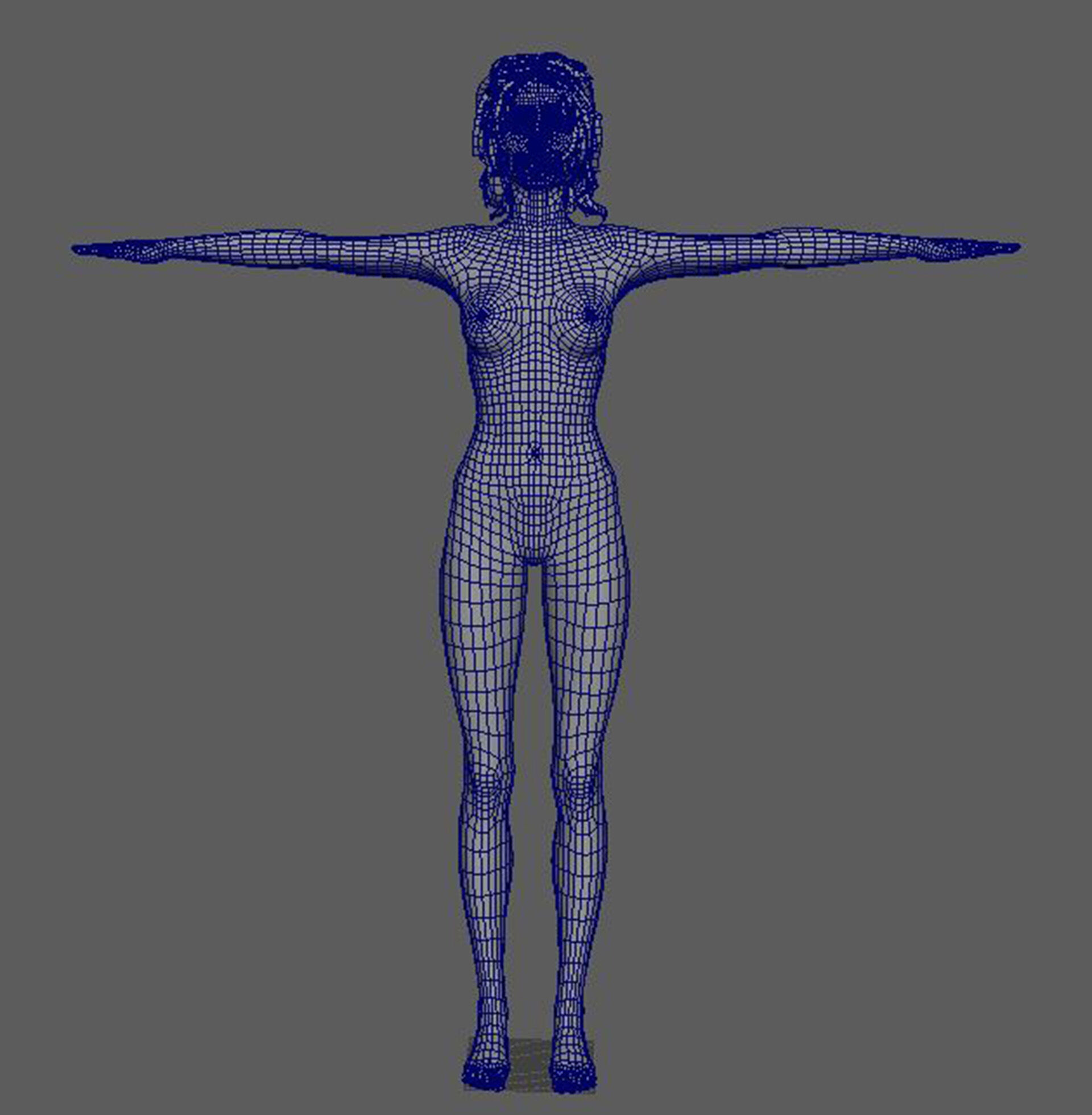 Karlie Kloss Character 3D Model Low-poly 3D model_21