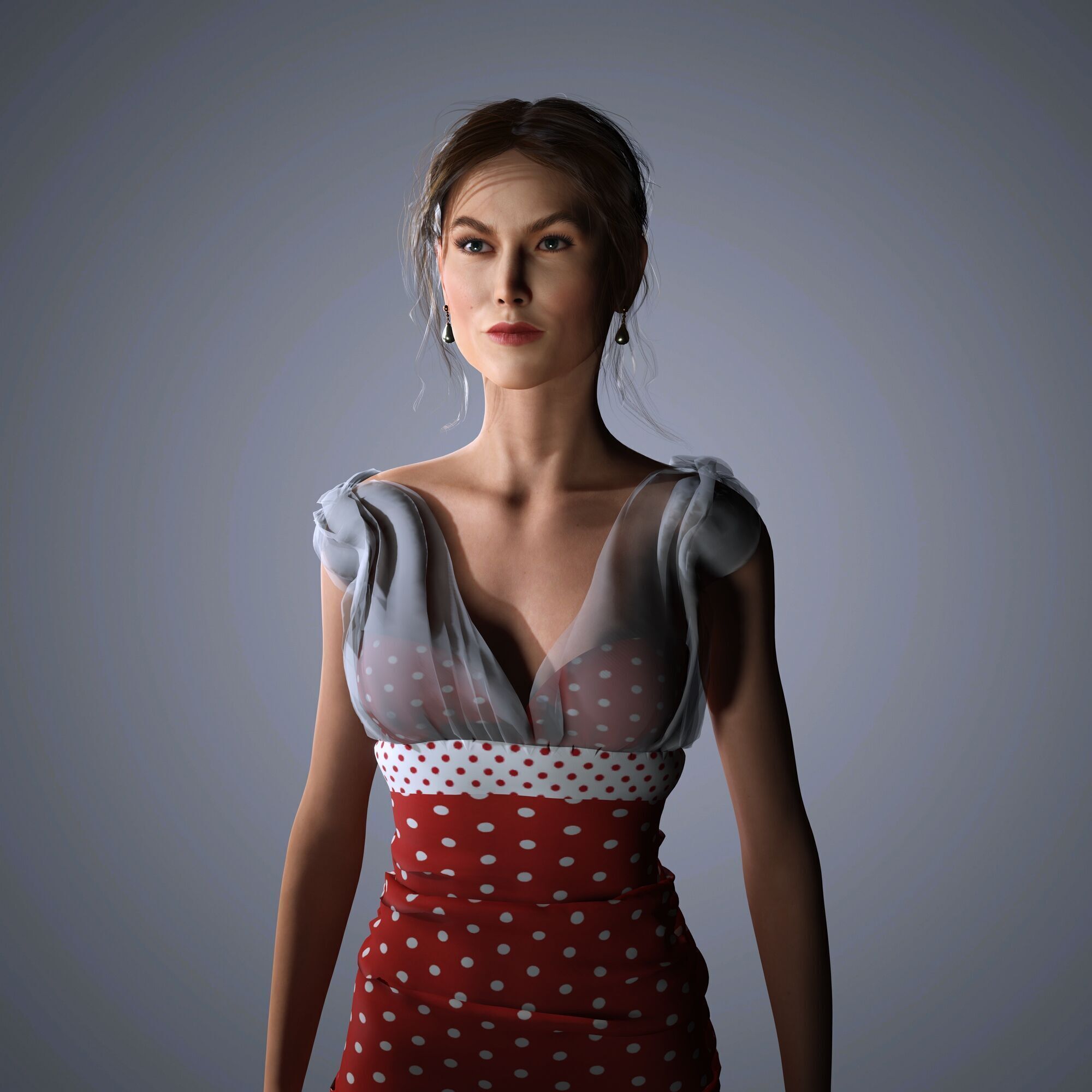 Karlie Kloss Character 3D Model Low-poly 3D model_6