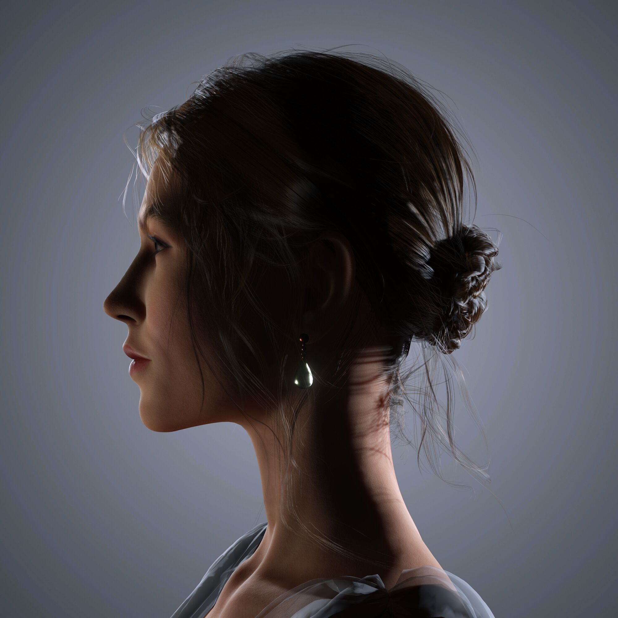 Karlie Kloss Character 3D Model Low-poly 3D model_3