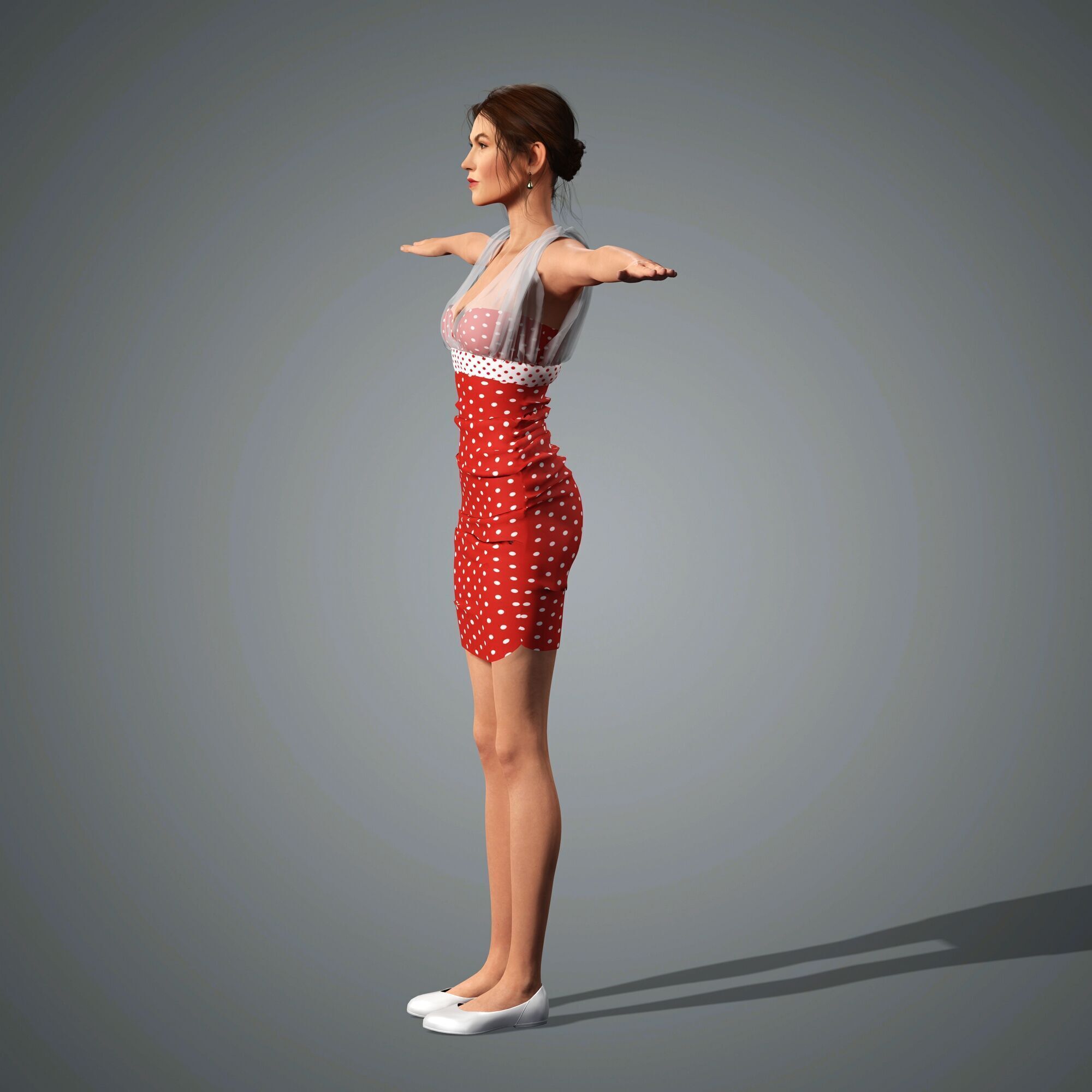 Karlie Kloss Character 3D Model Low-poly 3D model_15