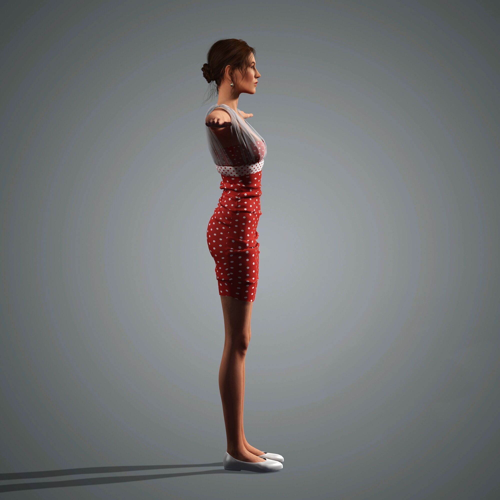 Karlie Kloss Character 3D Model Low-poly 3D model_16
