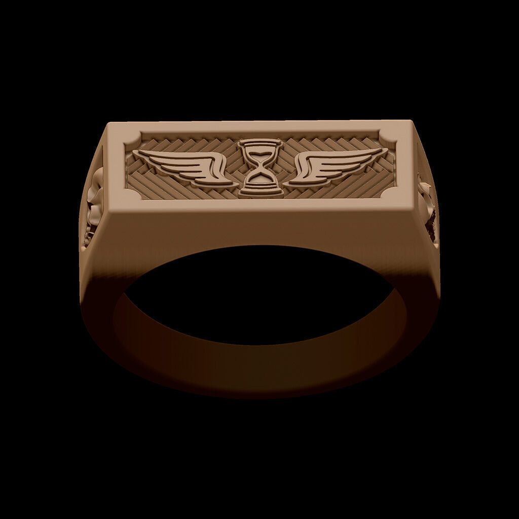 Ring Remember death 3D print model_1