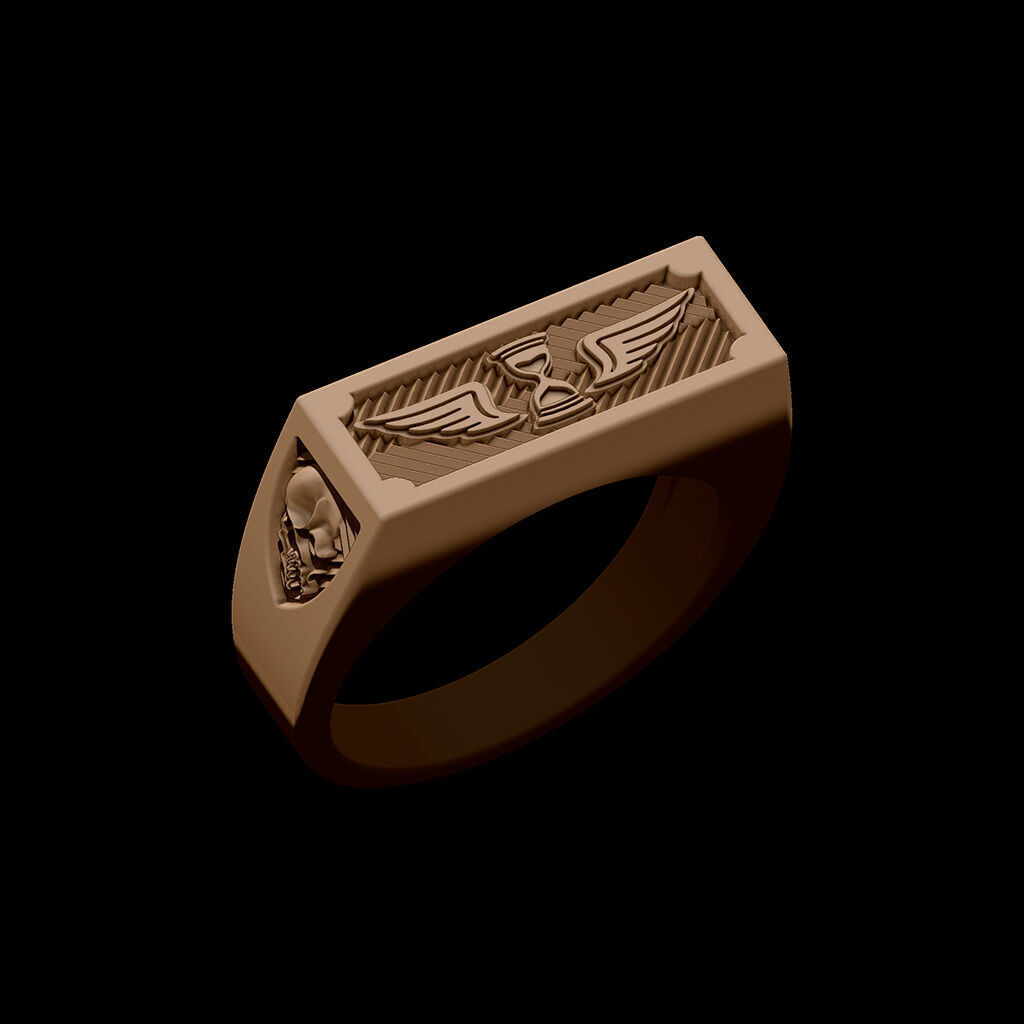 Ring Remember death 3D print model_2