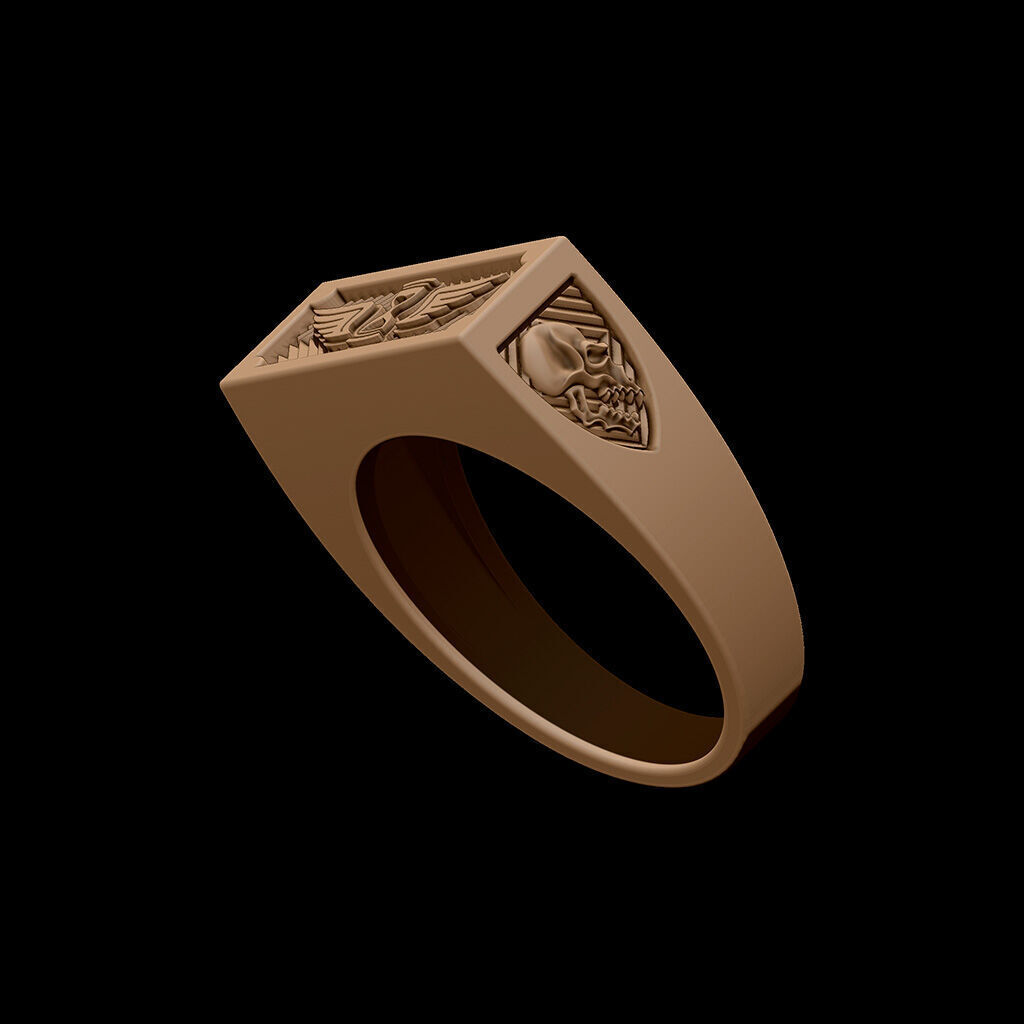 Ring Remember death 3D print model_7