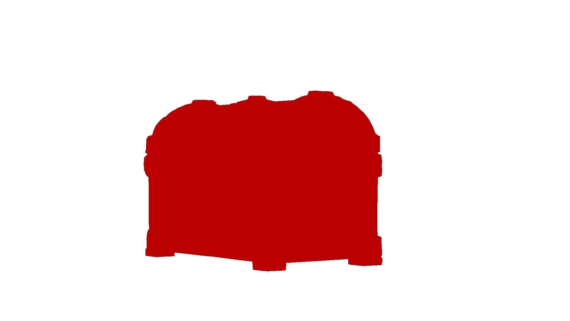 Medieval chest Low-poly 3D model_2