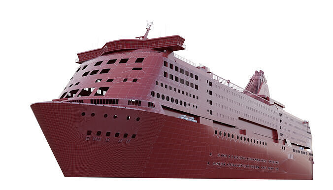 Silja Serenade Ro-Pax Ferry 3D model