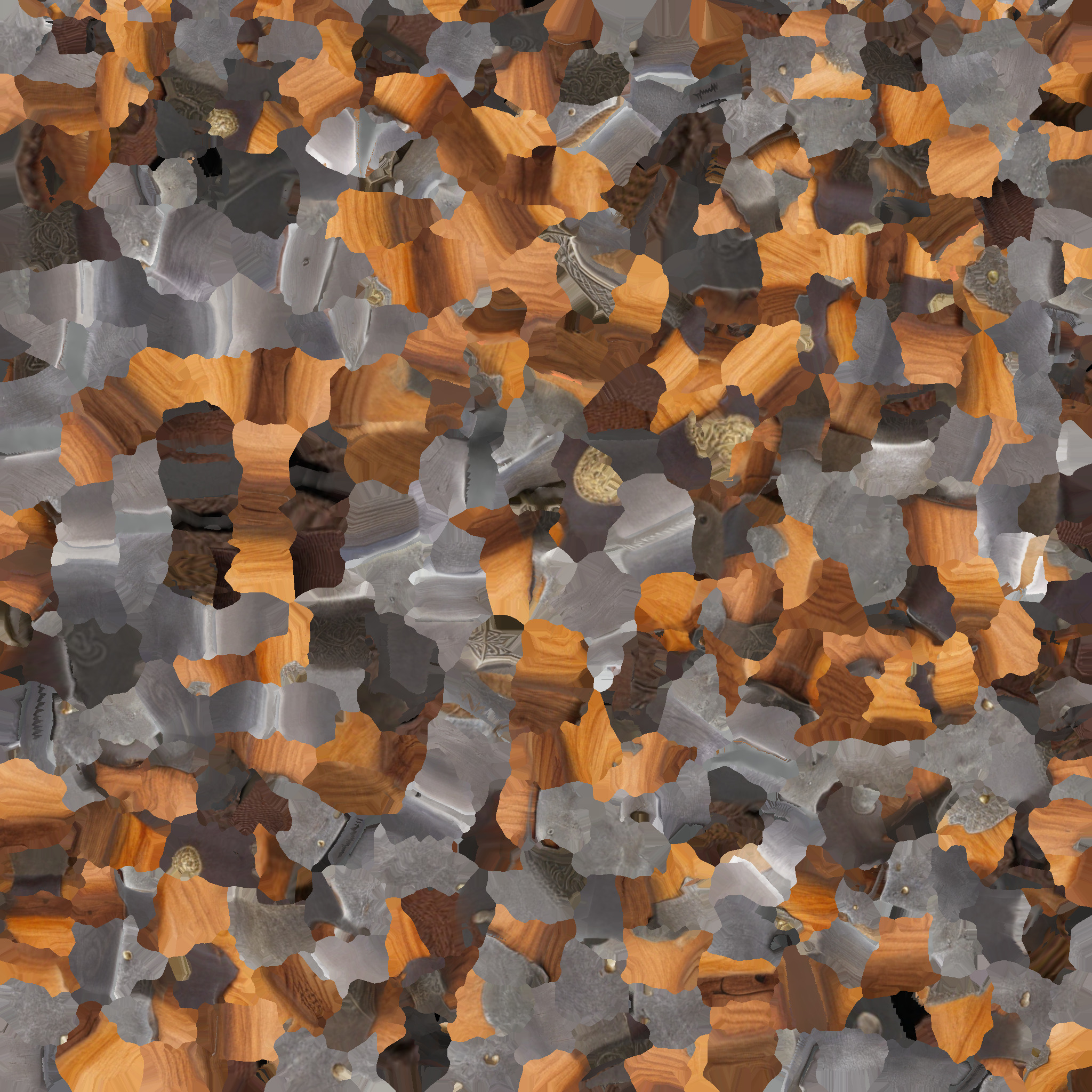 Medieval axe Low-poly 3D model_7