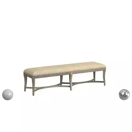 Alfresco Panchina Bed Bench 3D model