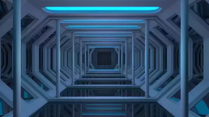 Sci Fi Corridor 3D model