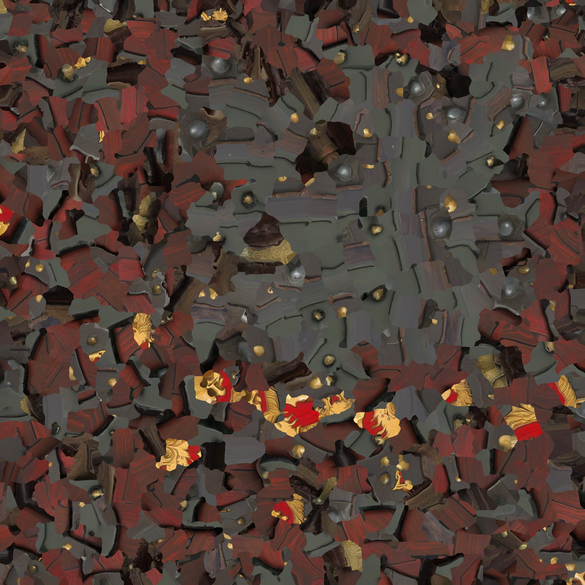 Medieval shield Low-poly 3D model_7