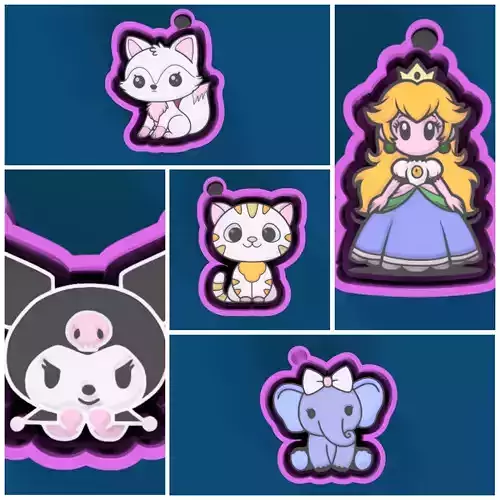 5 Cute Versatile Molds Bundle  Freshies Easy to Scale