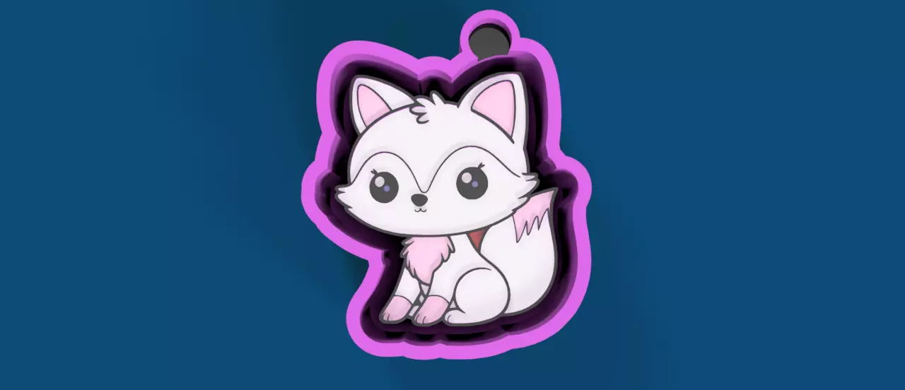 Fox Cat Versatile Mold Adorable Magical 3D print model