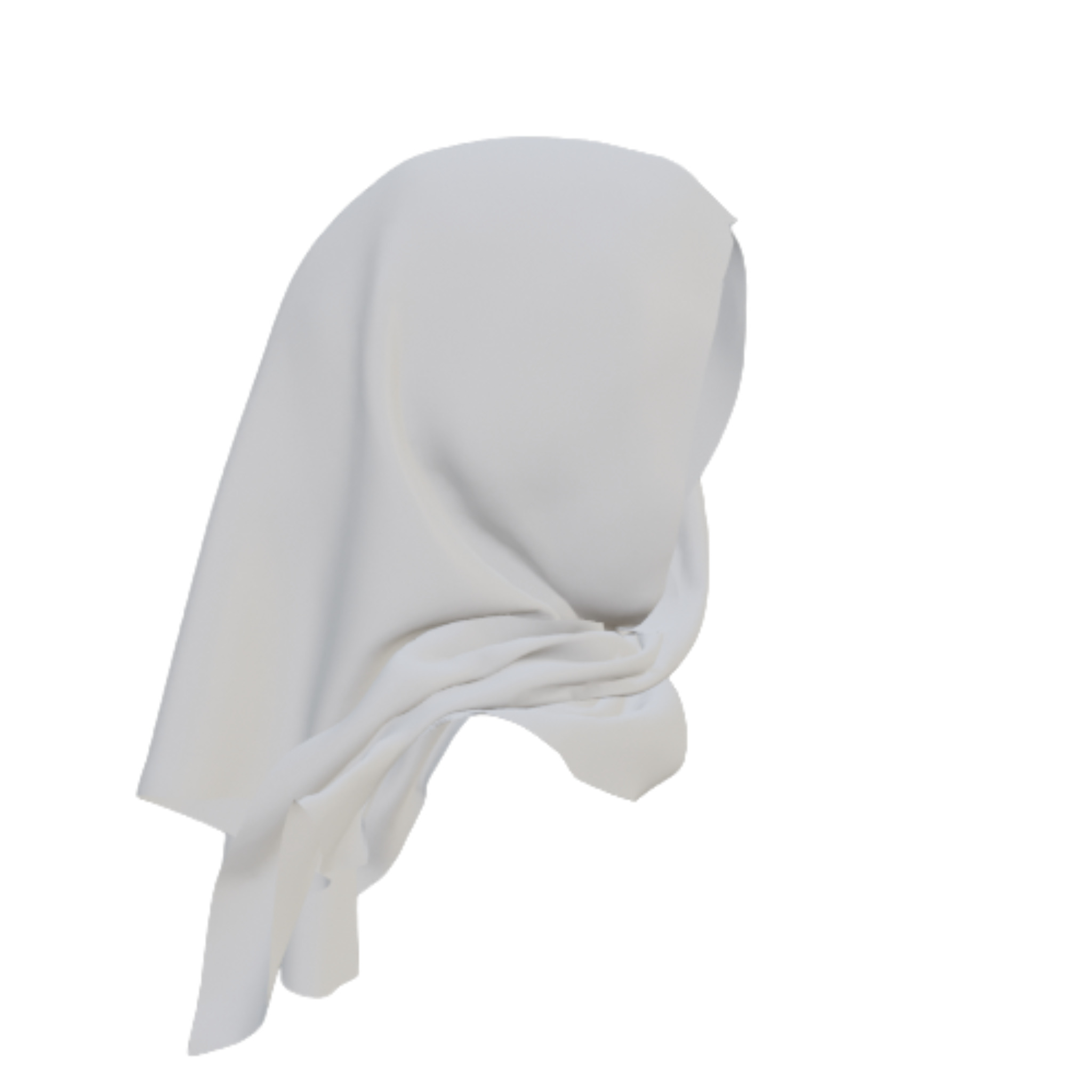 Khaliji Hijab  3D model_3