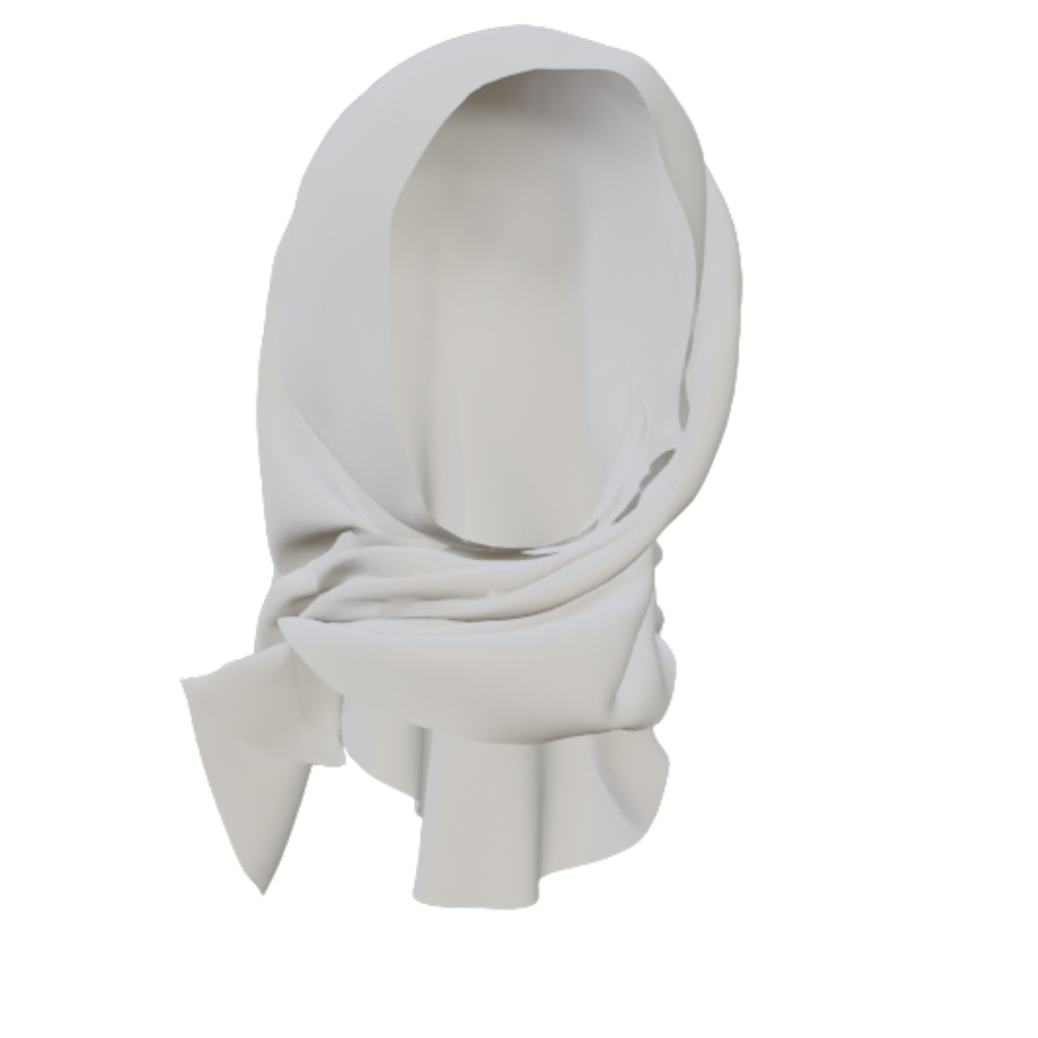Khaliji Hijab  3D model_2