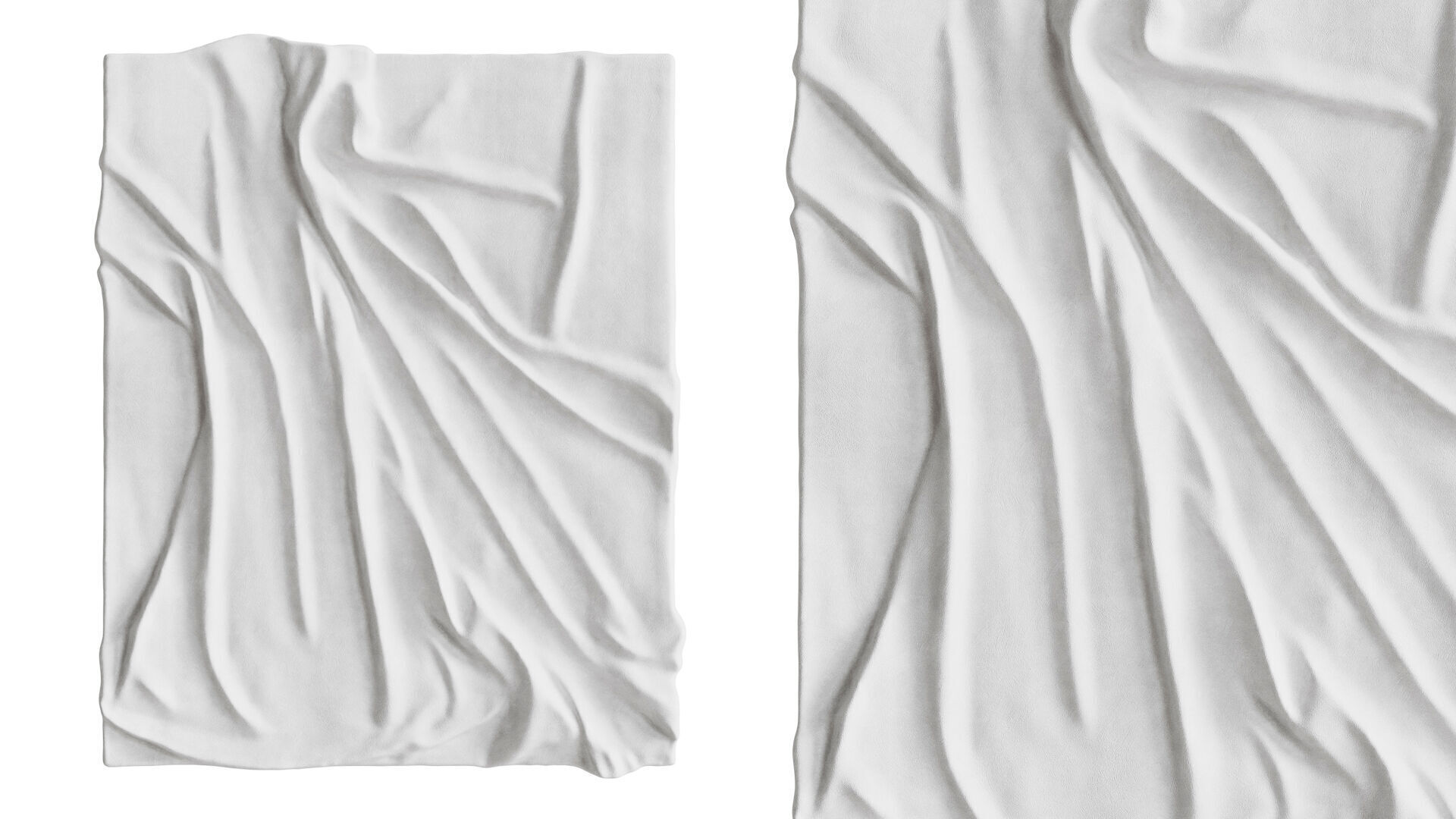 Wall Art Panel 01 Drapery 3D model_3