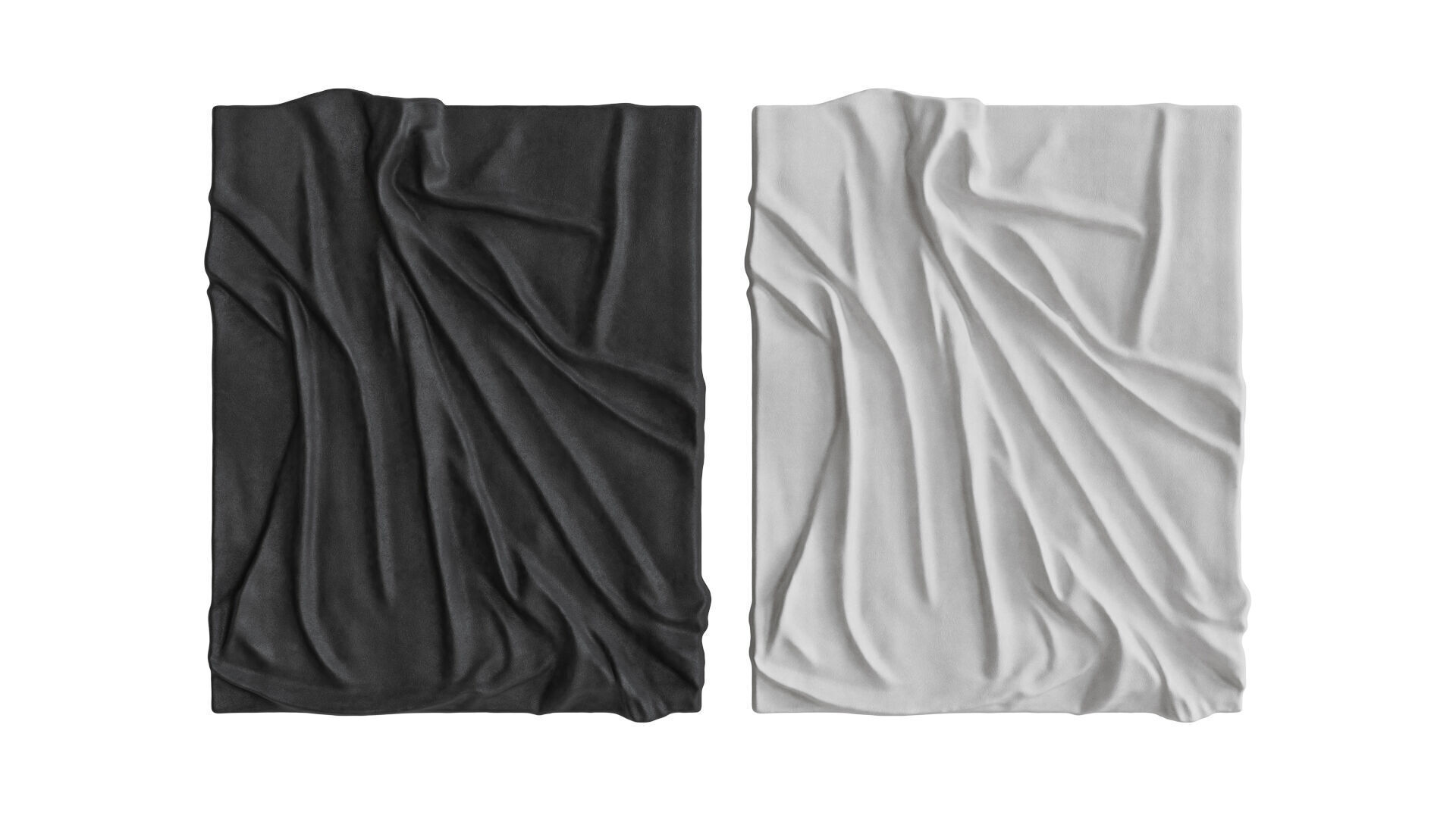 Wall Art Panel 01 Drapery 3D model_1