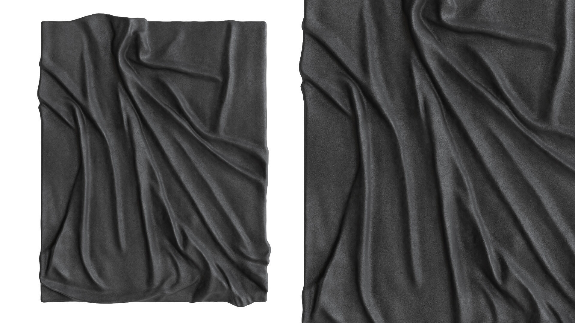 Wall Art Panel 01 Drapery 3D model_2