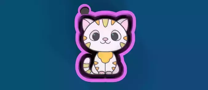 Fox Cat Versatile Mold freshie 3D print model