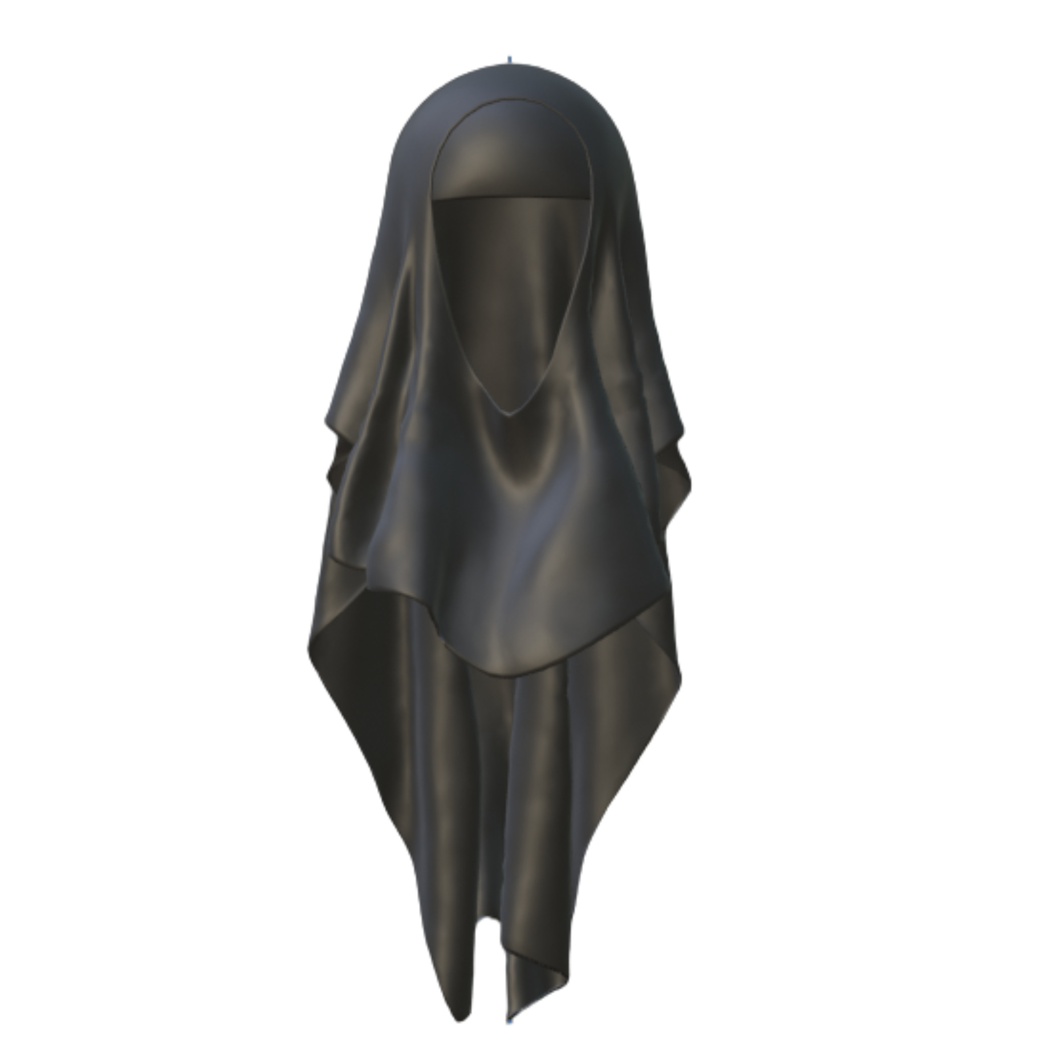 Muslim Niqab 3D model_1